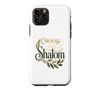 Choose Shalom Biblical Peace Christian Faith Olive Branch Case for iPhone 11 Pro