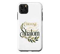 Choose Shalom Biblical Peace Christian Faith Olive Branch Case for iPhone 11 Pro Max