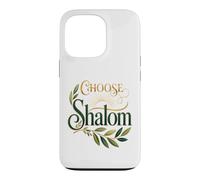 Choose Shalom Biblical Peace Christian Faith Olive Branch Case for iPhone 13 Pro