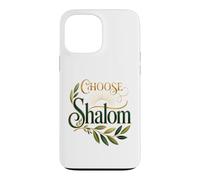 Choose Shalom Biblical Peace Christian Faith Olive Branch Case for iPhone 13 Pro Max