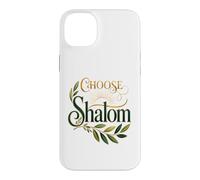 Choose Shalom Biblical Peace Christian Faith Olive Branch Case for iPhone 14 Plus