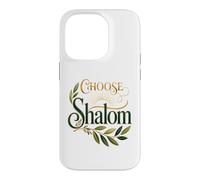 Choose Shalom Biblical Peace Christian Faith Olive Branch Case for iPhone 14 Pro