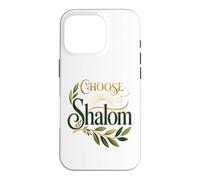Choose Shalom Biblical Peace Christian Faith Olive Branch Case for iPhone 16 Pro