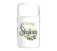 Choose Shalom Biblical Peace Christian Faith Olive Branch Case for iPhone 17 Pro