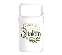 Choose Shalom Biblical Peace Christian Faith Olive Branch Case for iPhone 17 Pro Max