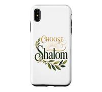Choose Shalom Biblical Peace Christian Faith Olive Branch Case for iPhone XS Max