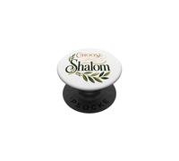 Choose Shalom Biblical Peace Christian Faith Olive Branch PopSockets Adhesive PopGrip