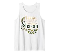 Choose Shalom Biblical Peace Christian Faith Olive Branch Tank Top