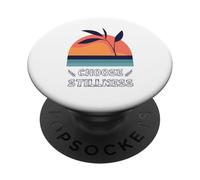 Choose Stillness Meditation Yoga Mindfulness Modern Clean PopSockets Adhesive PopGrip