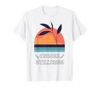 Choose Stillness Meditation Yoga Mindfulness Modern Clean T-Shirt