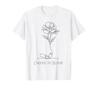 Choose to Bloom Quit Cigarettes World no Smoking Tobacco Day T-Shirt