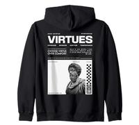 Choose Virtue Over Comfort Marcus Aurelius Stoic Mens Womens Zip Hoodie
