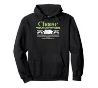 Choose Your Attitude - Urban Typography Streetwear Pullover Hoodie