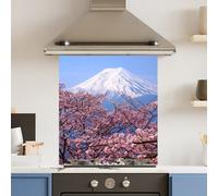 Choose Your Print Premium 59.5 X 74.5Cm Cherry Blossom 6mm Glass Toughened Kitchen Splashback