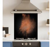 Choose Your Print Premium 59.5 X 74.5Cm Coffee Dust 6mm Glass Toughened Kitchen Splashback