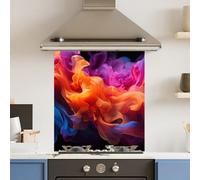 Choose Your Print Premium 59.5 X 74.5Cm Colour Cloud 6mm Glass Toughened Kitchen Splashback