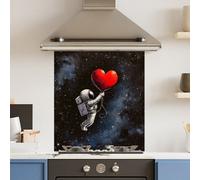 Choose Your Print Premium 59.5 X 74.5Cm Love Space 6mm Glass Toughened Kitchen Splashback