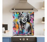 Choose Your Print Premium 59.5 X 74.5Cm Marylin Monroe 6mm Glass Toughened Kitchen Splashback