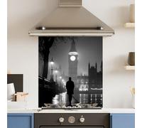 Choose Your Print Premium 60 X 70Cm Monochrome Bigben 6mm Glass Toughened Kitchen Splashback