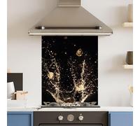 Choose Your Print Premium 60cm x 75cm 6mm Champagne Splash Kitchen Splashback Various Sizes Toughened - 60 cm | Size: 60 cm x 75 cm Choose Your Print Multicolor 60 cm x 75 cm