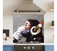 Choose Your Print Premium 65 X 60Cm Colourful Thought 6mm Glass Toughened Kitchen Splashback