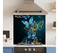 Choose Your Print Premium 65 X 60Cm Flower Fly 6mm Glass Toughened Kitchen Splashback