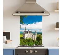 Choose Your Print Premium 65 X 90Cm Forest Castle 6mm Glass Toughened Kitchen Splashback