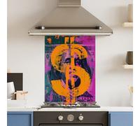 Choose Your Print Premium 65 X 90Cm Vibrant Dollar 6mm Glass Toughened Kitchen Splashback