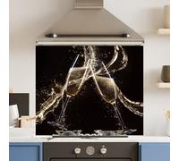Choose Your Print Premium 70 X 60Cm Champagne Flute 6mm Glass Toughened Kitchen Splashback