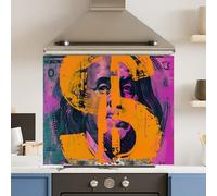 Choose Your Print Premium 70 X 60Cm Vibrant Dollar 6mm Glass Toughened Kitchen Splashback