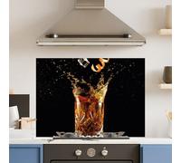 Choose Your Print Premium 70 X 65Cm Old Fashioned 6mm Glass Toughened Kitchen Splashback - Heat Resistant Polished Edges