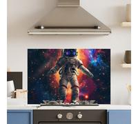 Choose Your Print Premium 90 X 60Cm Floating Space 6mm Glass Toughened Kitchen Splashback