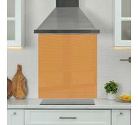 Choose Your Print Premium 90 X 75Cm Orange 6mm Glass Toughened Kitchen Splashback - Heat Resistant Polished Edges