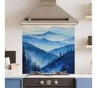 Choose Your Print Premium Autumn Mist 6mm Glass Toughened Kitchen Splashback | Size: 900mm x 750mm Choose Your Print Multicolor 900mm x 750mm