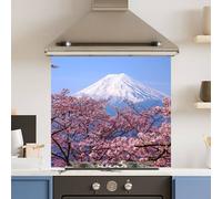 Choose Your Print Premium Cherry Blossom 6mm Glass Toughened Kitchen Splashback | Size: 700mm x 750mm Choose Your Print Multicolor 700mm x 750mm