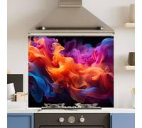 Choose Your Print Premium Colour Cloud 6mm Glass Toughened Kitchen Splashback | Size: 700mm x 750mm Choose Your Print Multicolor 700mm x 750mm