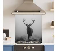 Choose Your Print Premium Dark Mist 6mm Glass Toughened Kitchen Splashback | Size: 600mm x 650mm Choose Your Print Multicolor 600mm x 650mm