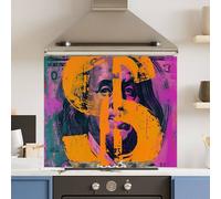 Choose Your Print Premium Vibrant Dollar 6mm Glass Toughened Kitchen Splashback | Size: 600mm x 650mm Choose Your Print Multicolor 600mm x 650mm