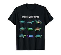 Choose Your Turtle Colorful Sea Turtle Design T-Shirt