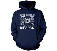 Choose Your Weapon - Kids Unisex Hoodie - Dungeons and Dragons DND dice 9-11 Years Navy