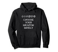 Choose Your Weapon Wisely Role-playing Game Dice RPG Fan Pullover Hoodie