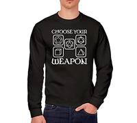 Choose Your Weapon - Youth & Mens Sweatshirt - Dungeons and Dragons DND dice XS Black