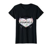 Choose Yourself First for Women with Heart and Flowers T-Shirt