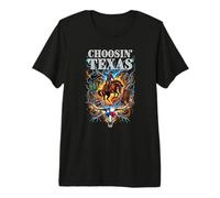 Choosin Texas Rodeo Cowboy Lightning Premium T-Shirt