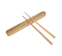 Chop Sticks, Reusable Wooden Chopsticks Portable Japanese Chopsticks with Case for Home, Kitchen, Travel, Picnic(Light Wood)
