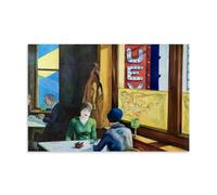 Chop Suey Restaurant Edward Hopper Coffee Bar Poster Decorative Painting Canvas Wall Art Living Room Poster Bedroom Painting Wall Art Picture Print Modern Family Room Decor 08 x 12 Inch (20 x 30 cm)