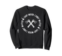 CHOP WOOD CARRY WATER Mindful Meditator Sweet Meme Sweatshirt