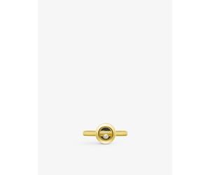 Chopard Chopard Happy Diamonds 18ct Yellow-Gold and 0.05ct Brilliant-Cut Diamond Ring Yellow Gold 53mm