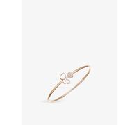Chopard Chopard Happy Hearts Wings 18ct Rose-Gold, Mother-Of-Pearl and Diamond Bangle Rose Gold S