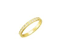 Chopard Ice Cube 18ct Yellow Gold Diamond Half Set Slim Ring - 57 CPD-081/57